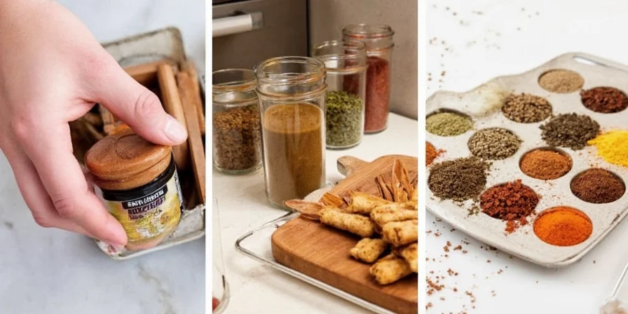 Comparing spices exposed to light vs stored in dark