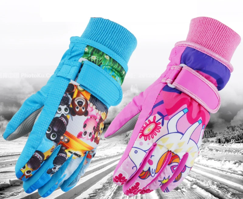 

Ski Gloves, Winter Waterproof Warm Touchscreen Snow Gloves Mens, Womens, Boys, Girls, Kids, As picture