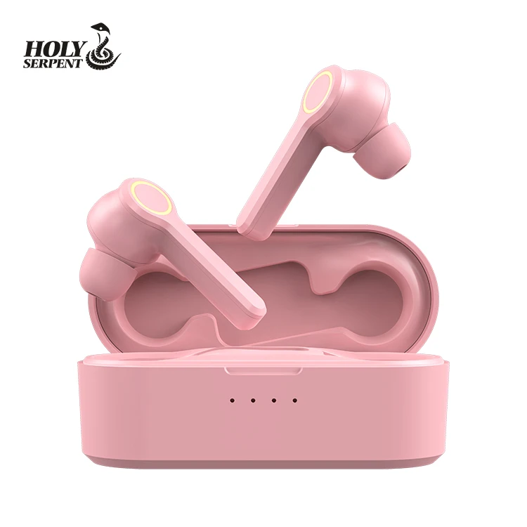 
ODM OEM Custom Logo Stereo TWS Twins Bluetooth 5.0 Wireless Headphone Earbuds With 400Mah Charging Bin 