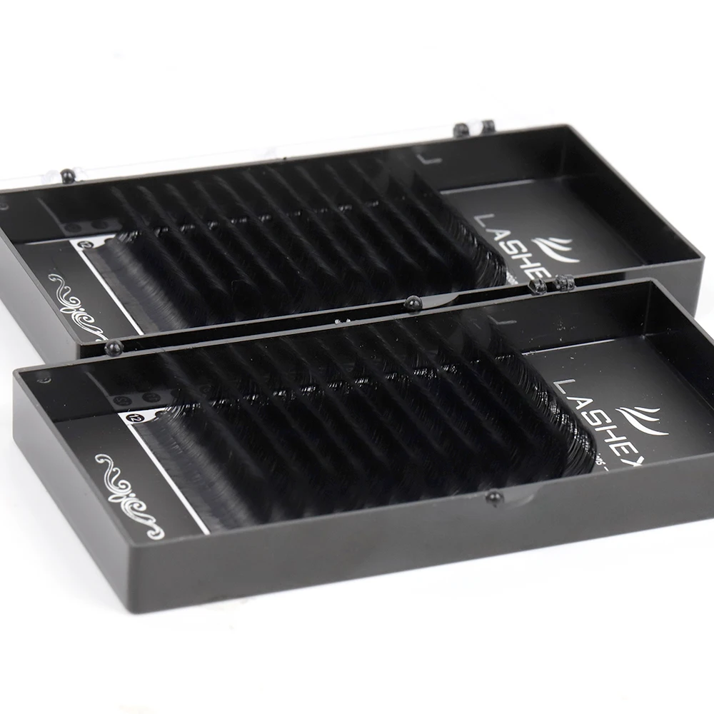 

0.03 0.05 0.07 C CC D L M curl Super Softness Fluffy Lightweight deep matte long length Mixed Cashmere Mega Volume Lashes, Natural black or customization