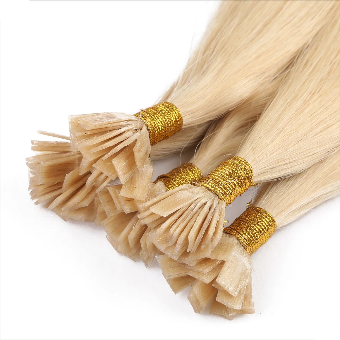 

Chinese 100% Human Hair Remy Hair Pre Bonded Flat Tip Hair Extensions For Women