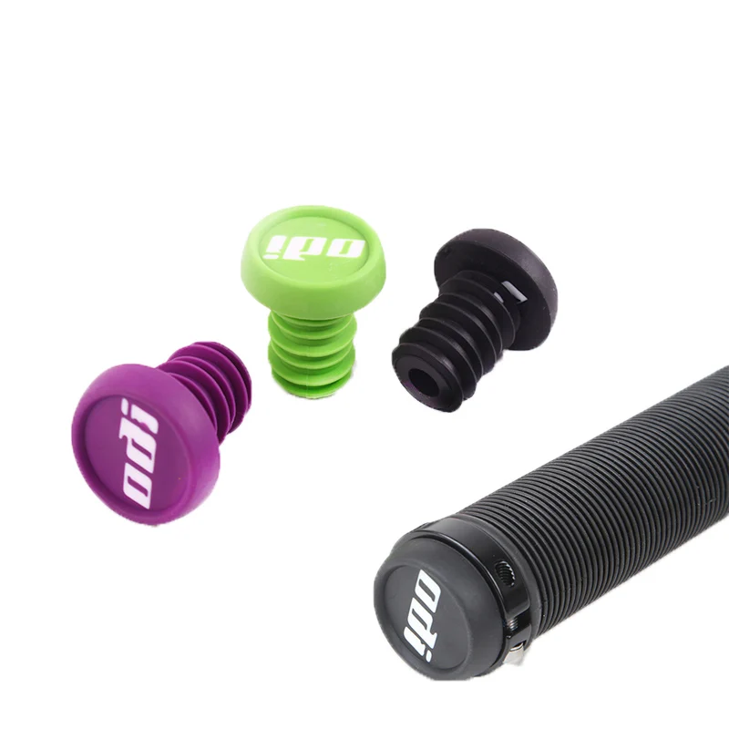 

Hotsales MTB BMX DH FR ODI Bicycle Grip End Plugs Anti-slip Firm Lightweight Bar End Plugs, Black/red/blue/green/purple/pink