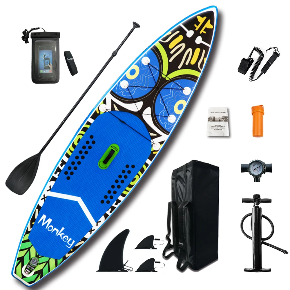 

CE certificate customized color big inflatable sup paddle board for sale, Blue and customized