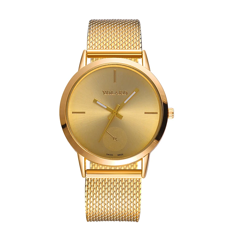 

YOLAKO Brand Women Casual Watch Fashion PVC Band Analog Ladies Quartz Wrist Watch Clock Gift