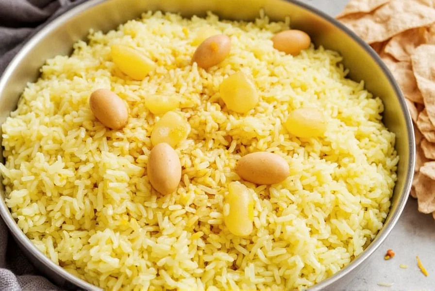 Cooked Saffron Basmati Rice