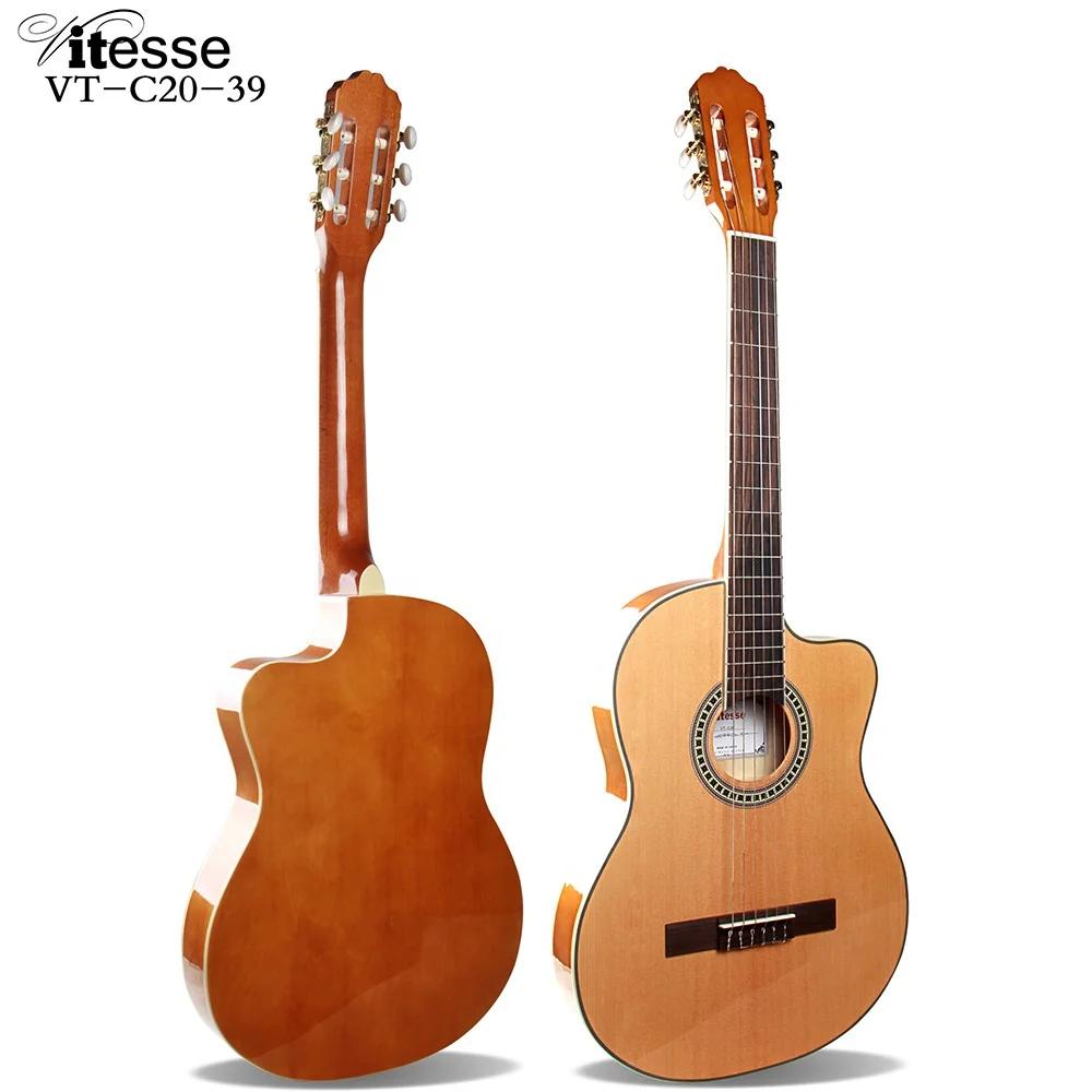 

VT-C20-39 39 Inch Classical Guitar Support Vitesse Concert Good Price Guitar Manufacturer