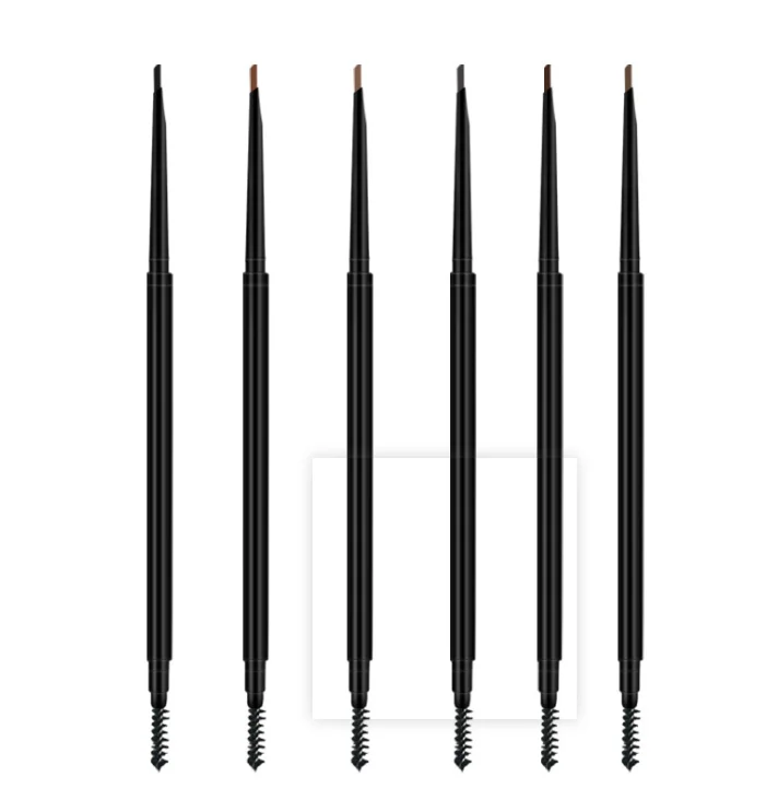 

Private Label Slim Waterproof Eyebrow Pen Cosmetic Vegan Triangle Double Head Eyebrow Pencil with Brush Matita per gli occhi