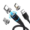 Magnetic Cable 3A Fast Charging for iPhone Micro USB Type C Cable Magnet Charger Adapter USBC Mobile Phone Cables