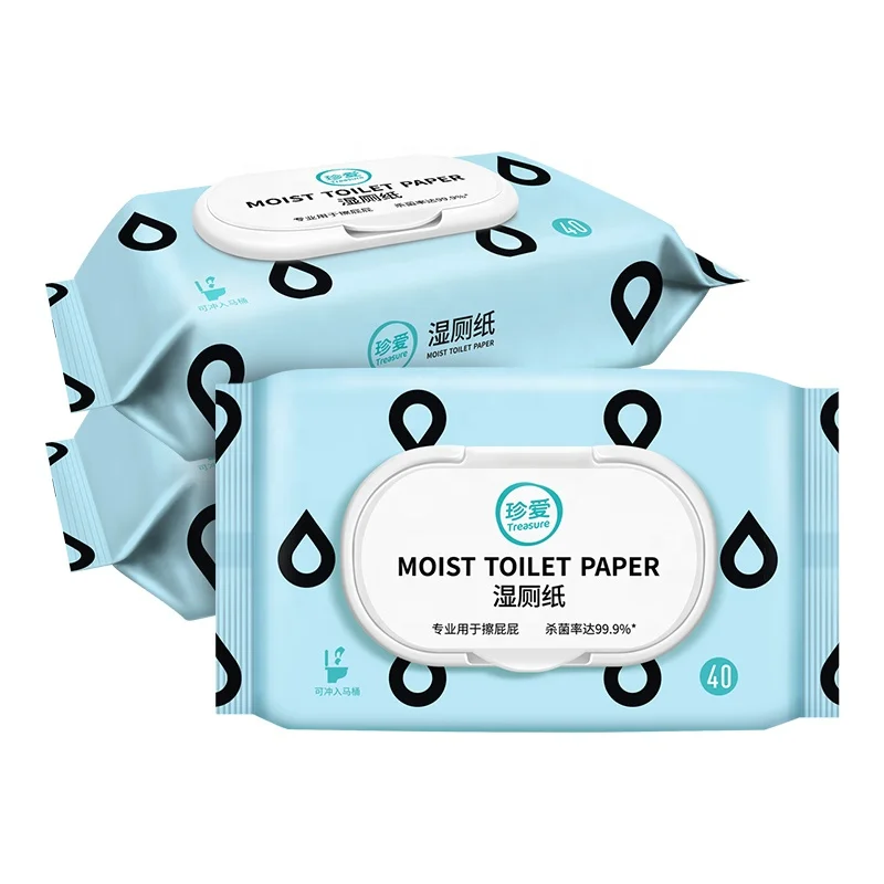 

Toilet Tissue Biodegradable and Flushable Wood Pulp Paper Cleaning Wipes Toilet Wipes