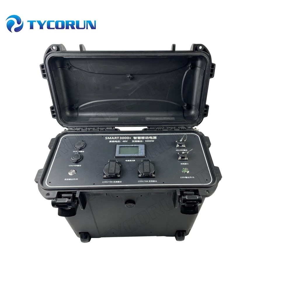 

Tycorun Portable Power Station Energy Storage Box 3000WH 48V 60Ah Energy Storage Solar Power Generator Lithium Battery