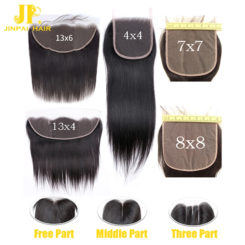 
JP Top Quality transparent HD Lace Frontal Closure, Pre Plucked HD Lace Frontal with baby hair, HD Swiss 13x6 13x4 Lace closure 