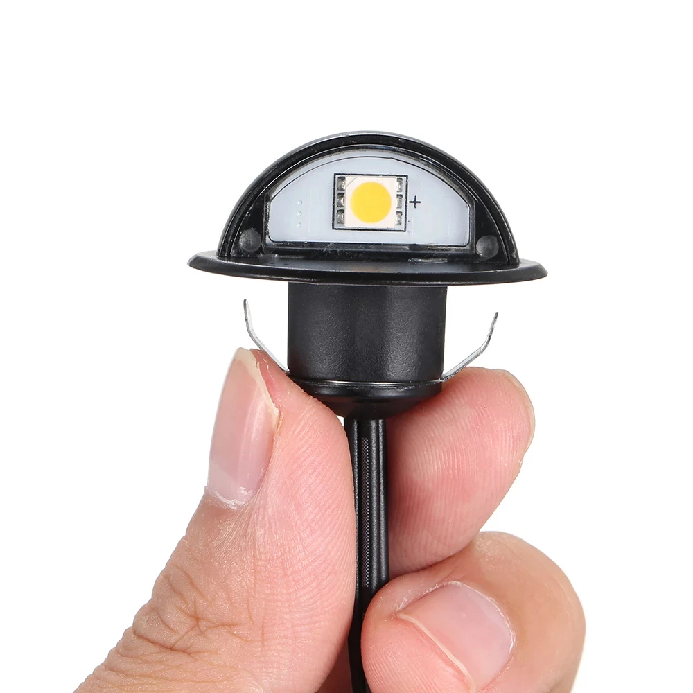 12v Ip65 Low Voltage Half Moon Eyelid Led Deck Rail Step Stair Fence