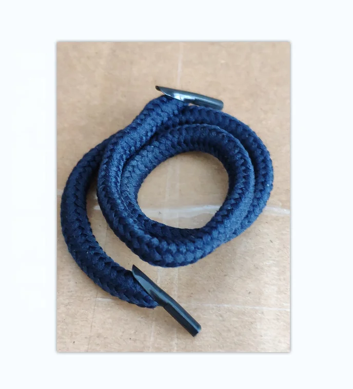 

Wholesale braided polyester cord with plastic barbs for wine wooden bag, Multi color in stock