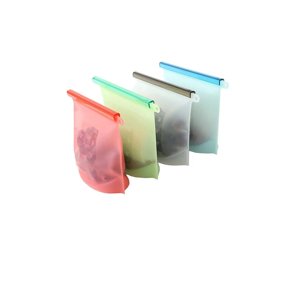 

Factory Wholesale 4 Colors 1000ML Frozen Storage Bag Fresh Bags Reusable Freezer Bags for Vegetables