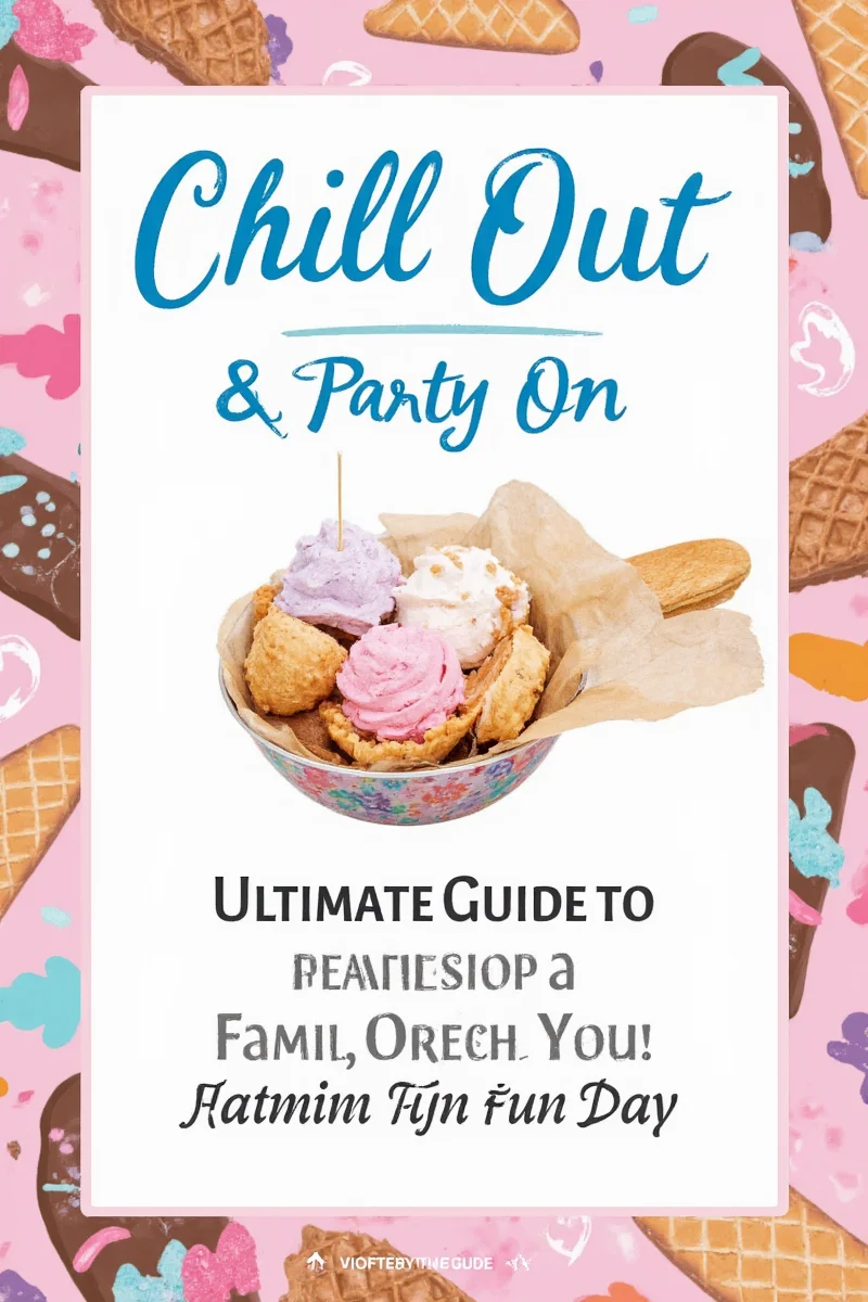 Outdoor setup for ice cream party