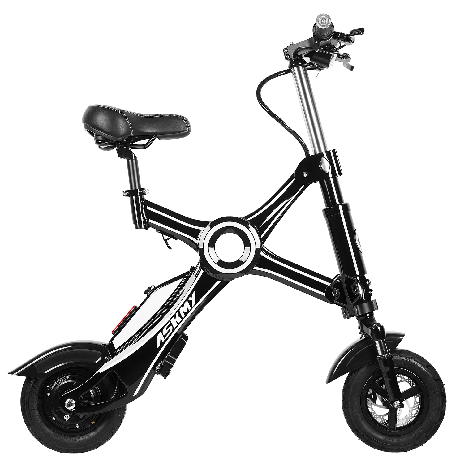 

ASKMY X1 NEW 250W 10 inch Fat Tire Electric Folding Bike 36V Lithium Battery Electric Bicycle Factory Stock Wholesale