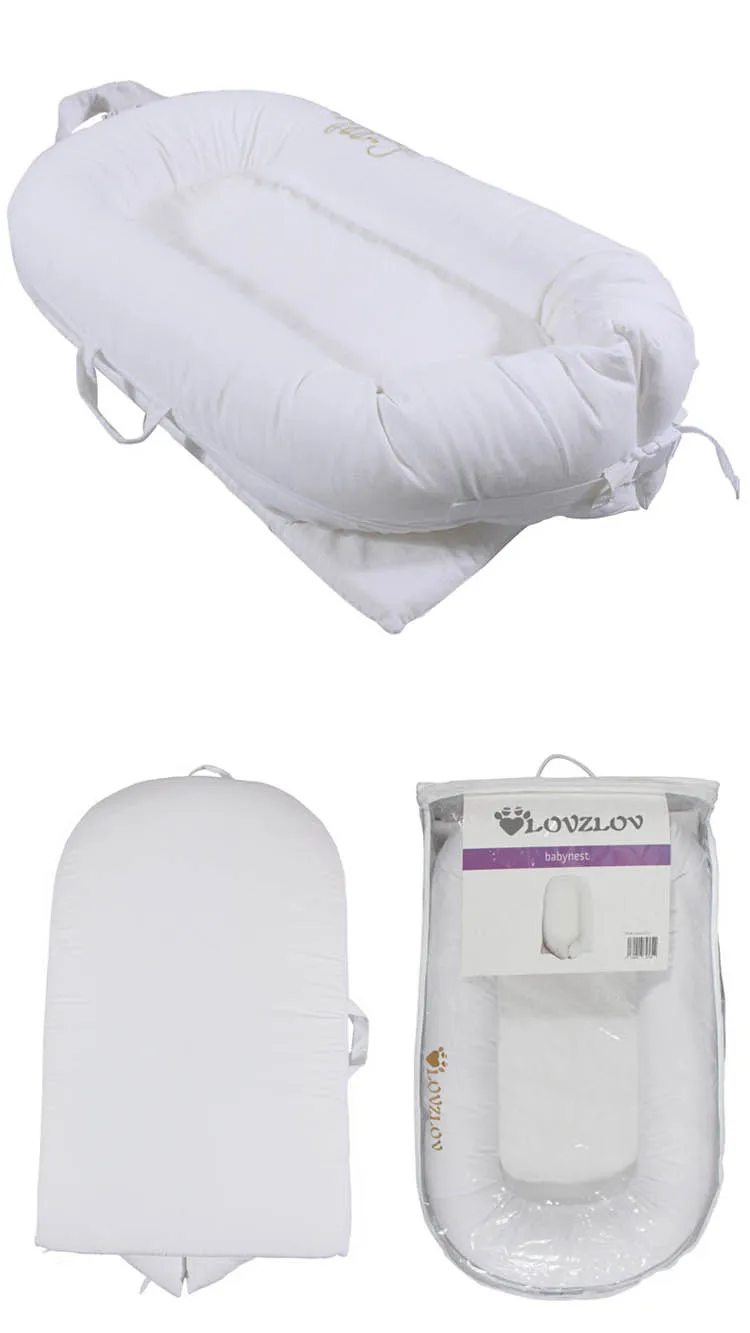 0-3 Years Travel Breathable Hypoallergenic Co-Sleeping Baby Lounger Bassinet