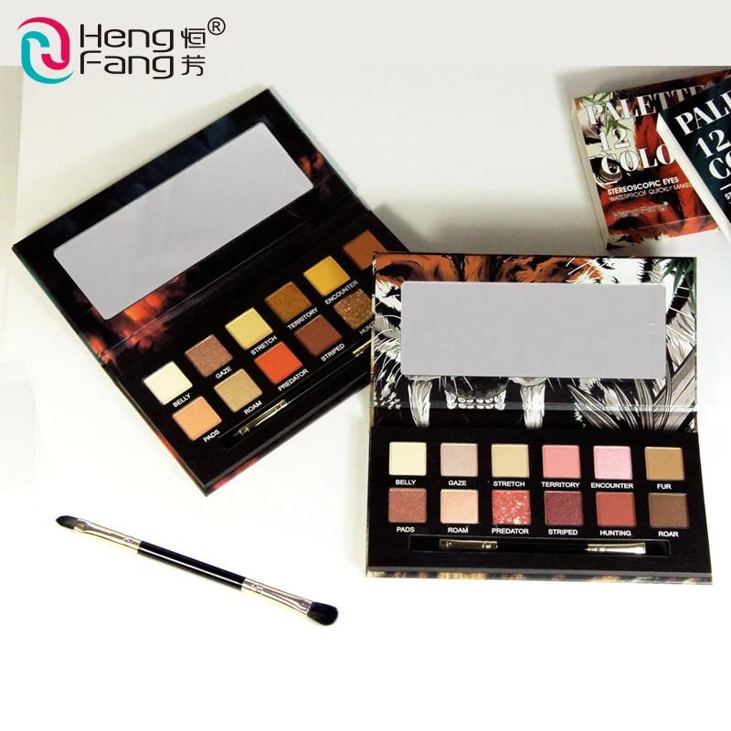 

H6555 New Arrival High Shine And Pigment 12 Colors Makeup Palette Eyeshadow