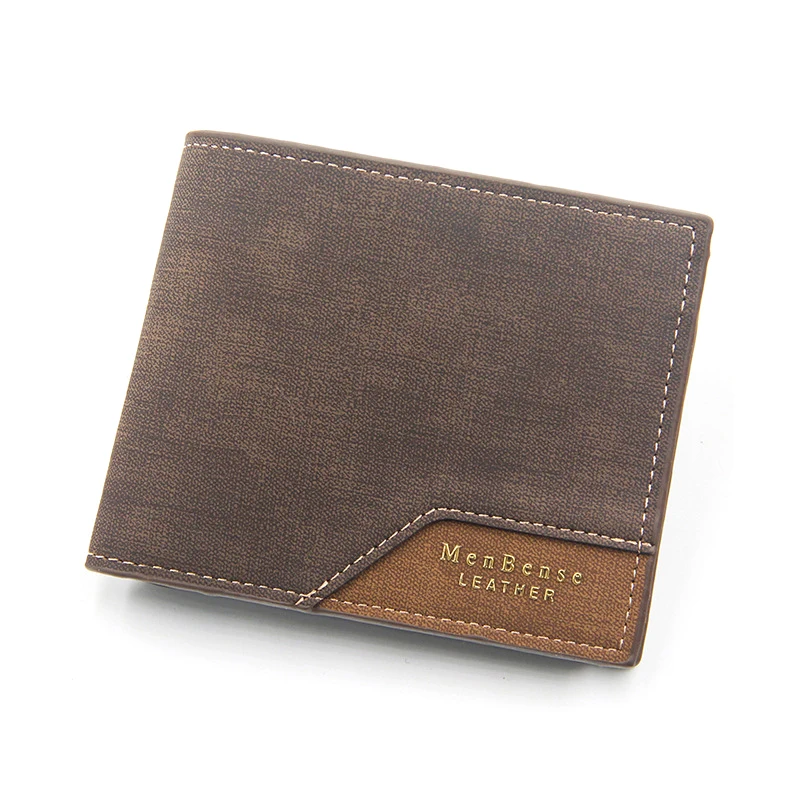 

Custom folding men leather wallet in brown with card holder