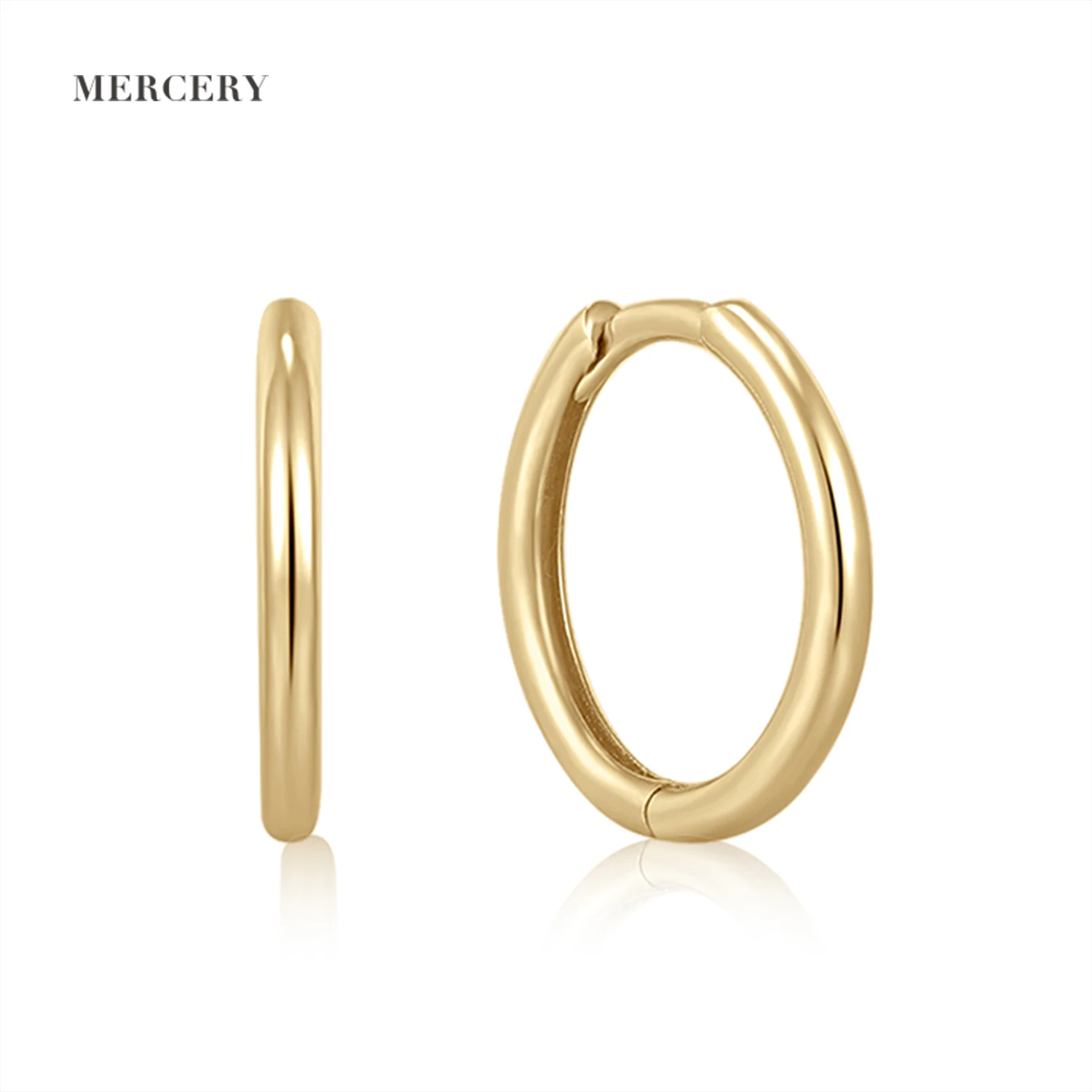 

Mercery 2021 Fashion Trend 925 Sterling Silver Handmade Earrings Simple Style Hoop Earrings For Women