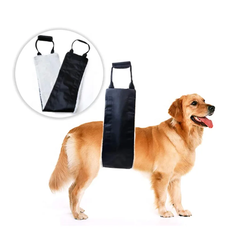 

Soft Sling Assist the Dog Portable Back Legs Hip Support Dog Sling Kit for Rear Legs Dog Lifter Arthritis ACL Lift Harness, Black