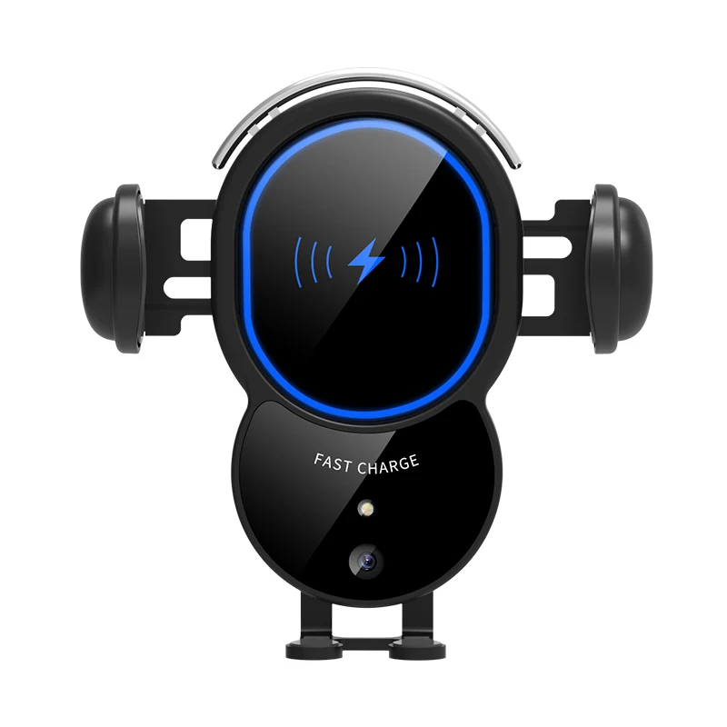 

Phone Holder Infrared Sensor PC Shockproof Universal High Efficiency Full Automatic Clamping Rotatable Car Wireless Charger