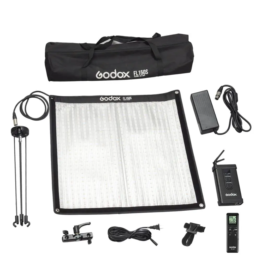 

FL150S 150W Flexible LED Video Light Rollable Cloth Lamp with Controller + Remote Control + X-shape Support +Mobile APP