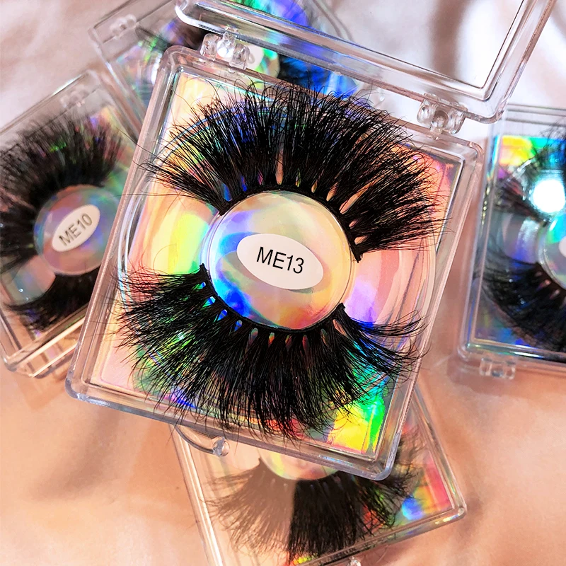 

Lashes beauty 100% 3d real mink eyelash fur strip 30 mm mink eyelashes wholesale 25 mm fluffy mink lash custom eyelash case, Natural black