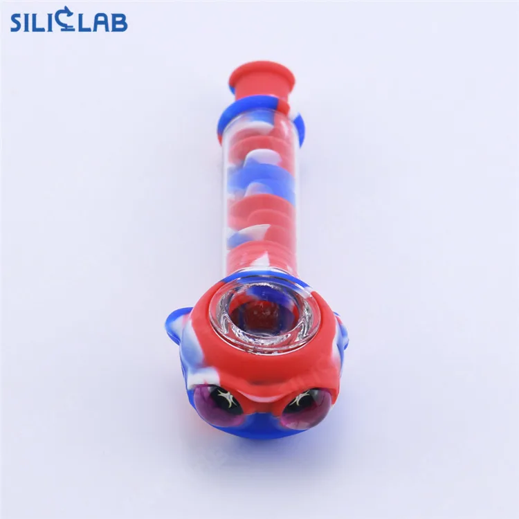 

NY Vepe Shop Glass Twisty Blunt Holder Pollen Pipe Silicone Tobacco Smoking Pipe Quartz Bowl 420 Smoking Dope Weed Pipes