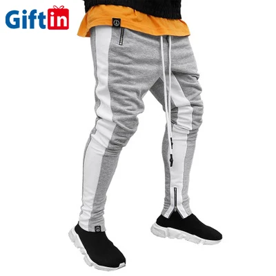 

Custom Blank Men Jogger Running Gym Workout Stacked Lace Up Cotton Plain Slim Fit Sweatpants men casual pants