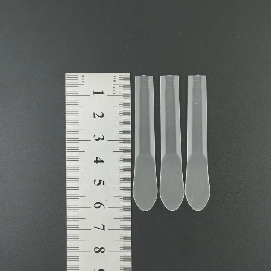 

Disposable mini White/cosmetic Spatula/plastic Spoon, Clear