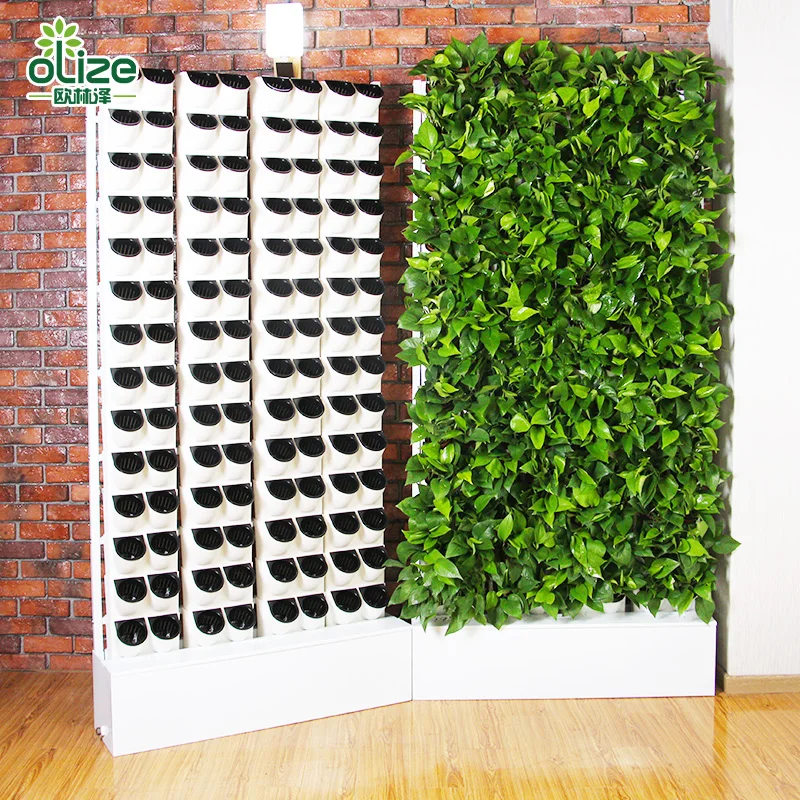 

2020 Hot Sales Office decoration plant wall environment purification air plant wall, White