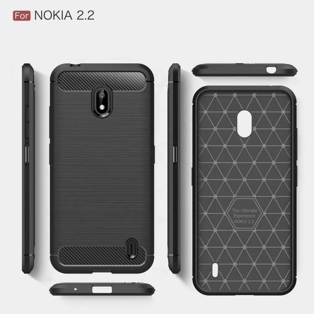 

Custom Waterproof Cheap 3 Different Colors Carbon Fiber Mobile Phone Case for Nokia 2.2, Multi color
