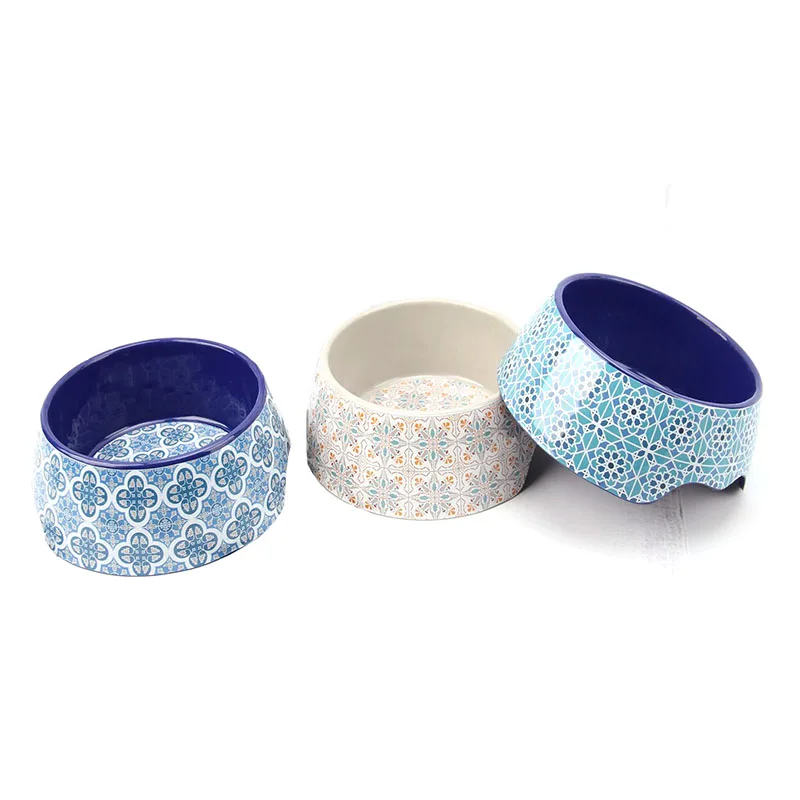 

Melamine Material Dog Bowls For Raised Pet Bowls, Four color