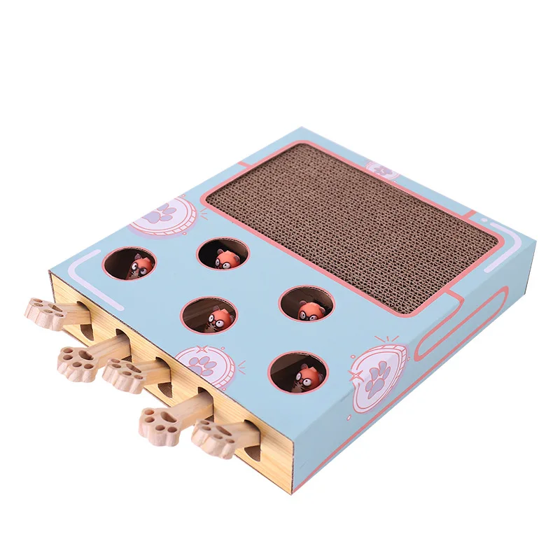 

Interesting Hamster Corrugated Cat Scratch Board Tease Hamster Cat Toy Multifunction Pet Cat Toy Supplies, Photo color