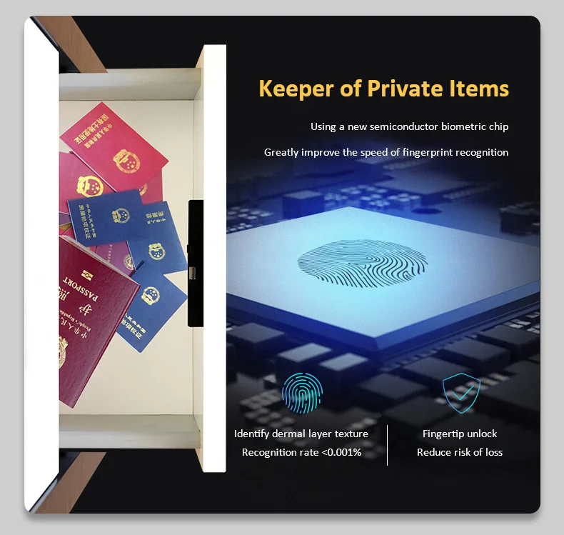 
Factory direct sale fingerprint electronic locker locks safe USB charging for office 