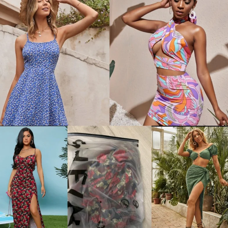 

Cheap vestidos Amazon Wholesale Shein Clothes Bales Women's Causal Dress Shein Bulk  Clothes