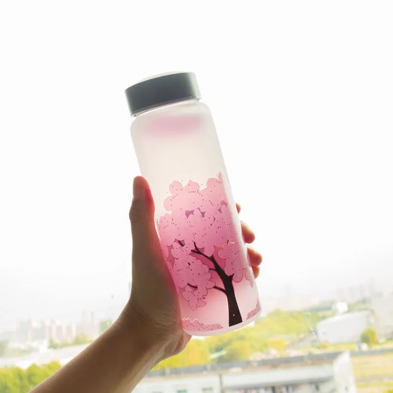 

Mikenda change color matte water bottle custom top quality glass bottle of water