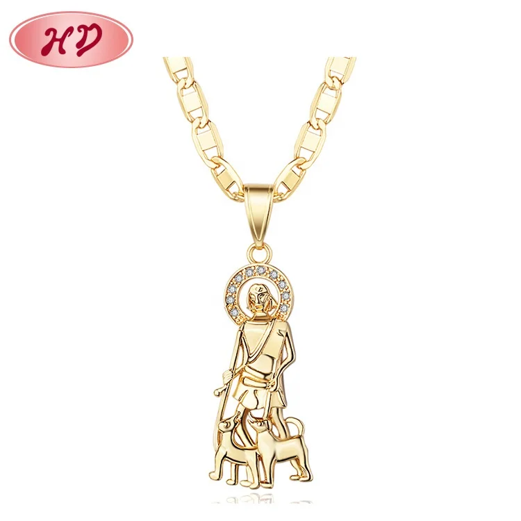 

Wholesale Fashion Mens Pendant Necklace Metal Jewelry 18K Gold Pendant