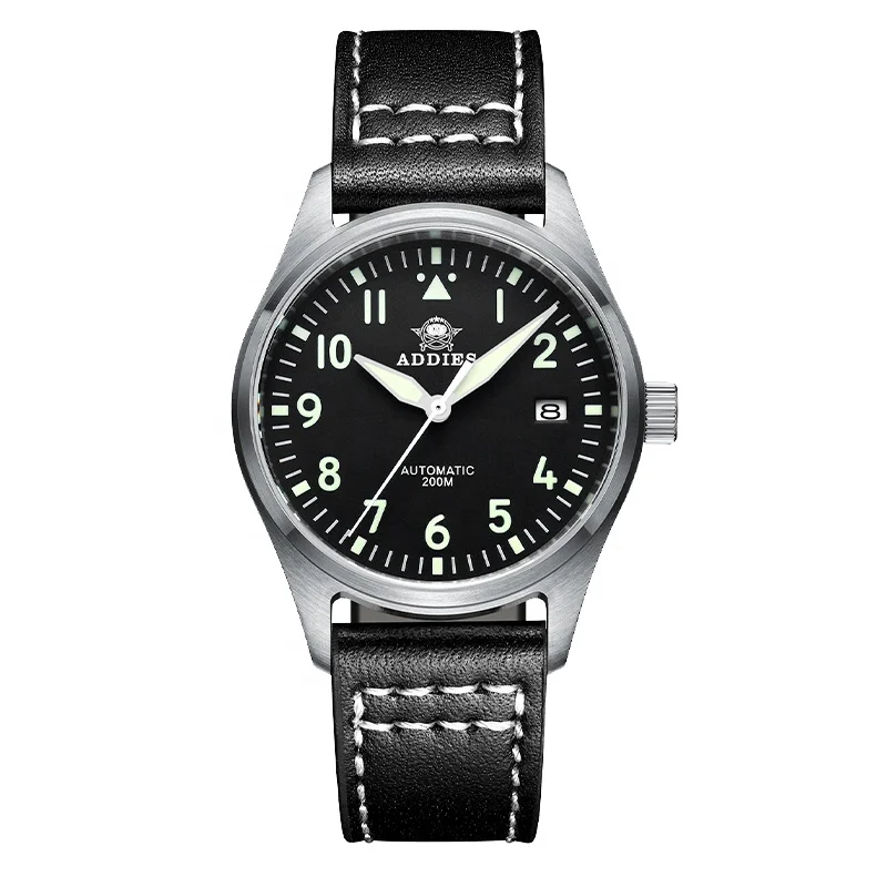 

Luxury Sapphire 316L Stainless Steel Watches Men Wrist Military Luminous Diving Aviation NH35 Automatic Pilot Watch