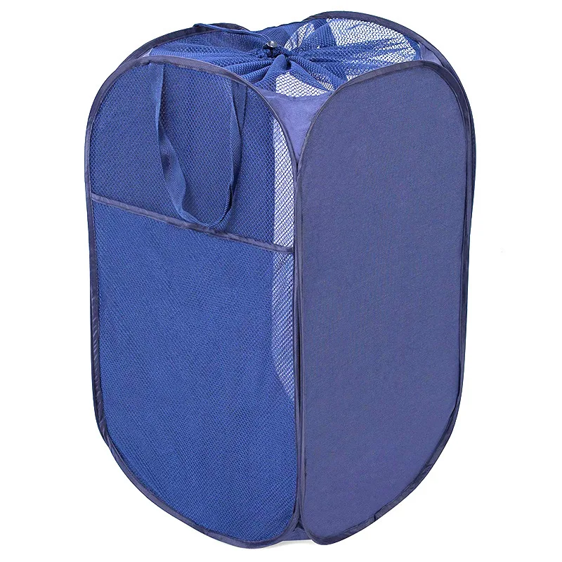 

Reinforce Handled Nylon Foldable Kids Laundry Baskets For Dirty Clothes