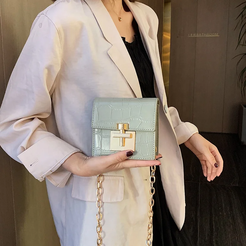 

2021 Women Chain Luxury Bags Lock Shoulder Bag Lady Designer Brand Handbags For Ladies