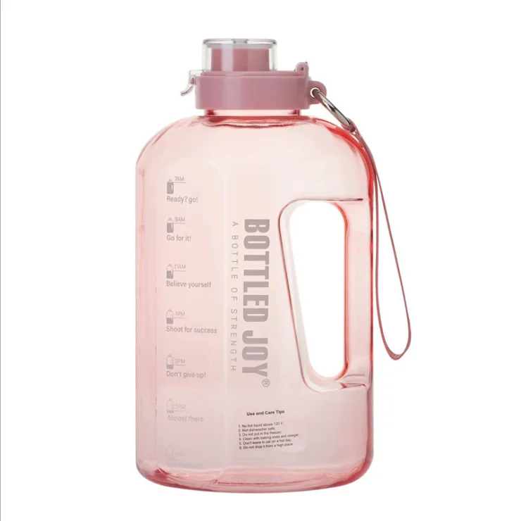 

Half water bottle One 1 Gallon Large Capacity Water Bottle Motivational Time Marker Sports Water Bottle with Comtom Logo, Customized color