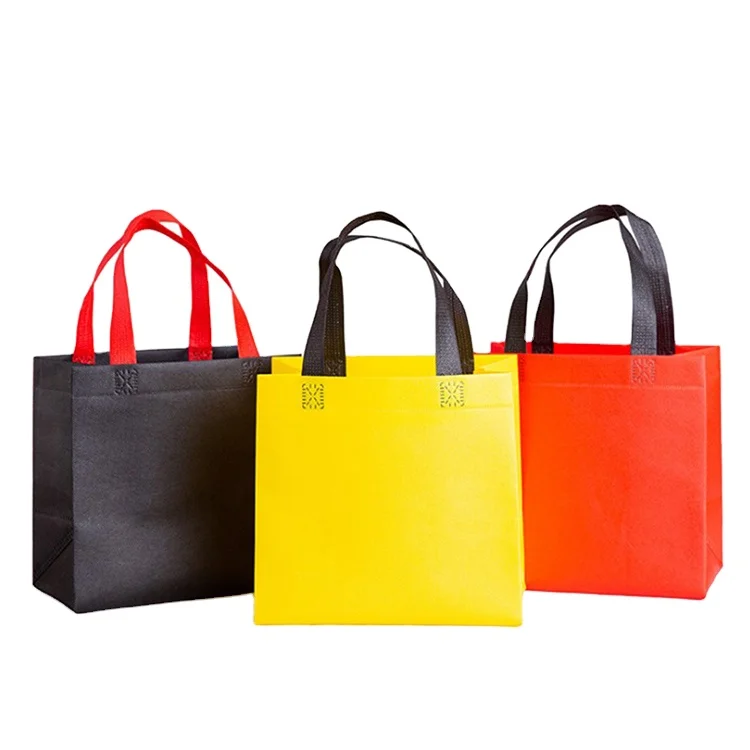 

Custom foldable reusable eco non-woven fabric shopping tote bags, Customized color