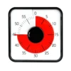 60 Minute Mechanical Kitchen Switch Timer For Cooking Meeting With Control Knob Magnetic Backing Collapsible Legs Hanging Hole
