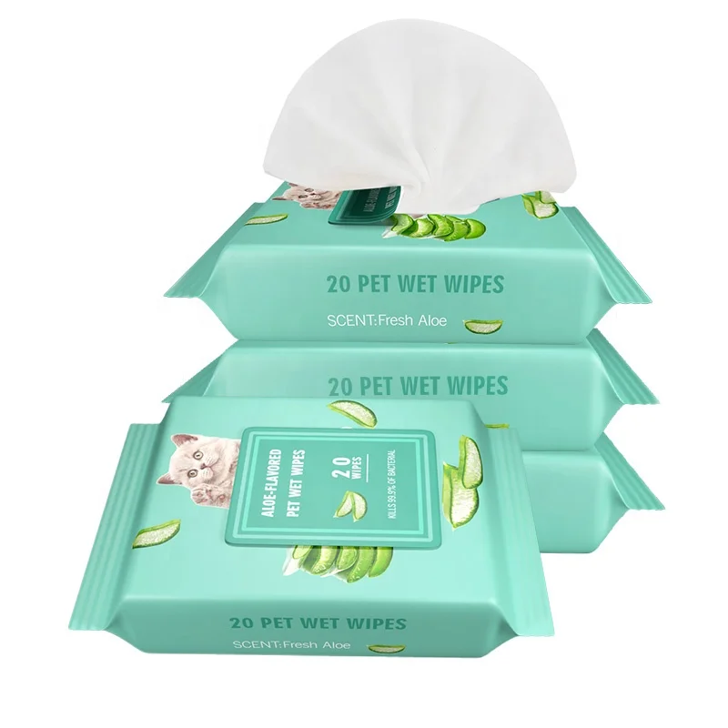 

Custom packaging Factory wholesale Quick Cleaning Bathing Grooming Deodorizing Pet Wipes