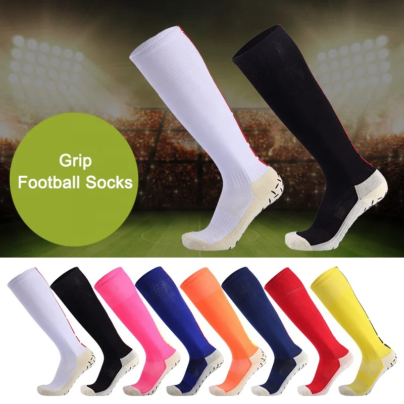 

Quentin Professional Unisex Soccer Athletic Socks Custom Logo Grip Anti Slip Sports Football Socks, Custom color
