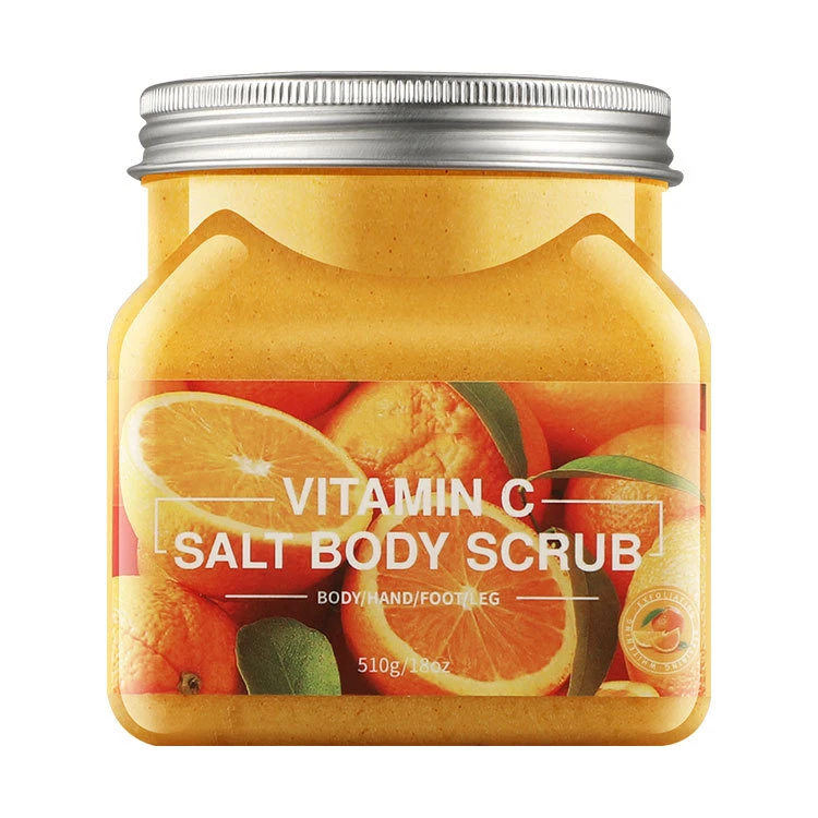 

Private Label Natural Organic Exfoliating Deep Cleansing Face Whitening Scrub Orange Vitamin C Body Scrub