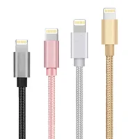 

Free Shipping MFI Certified Nylon Braided C48 Cable for iPhone and for Apple Charger 5V 2.4A USB Charger Cable