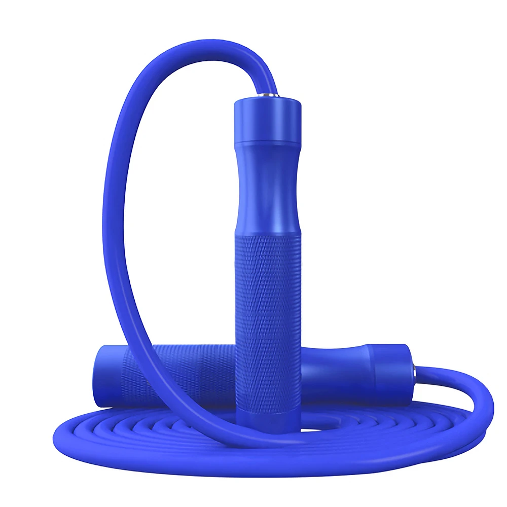 

NEW Red blue black color Aluminum handle and flexible PVC rope Tangle-Free Skipping Rope, Black/red/blue
